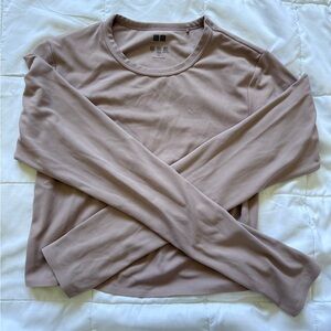 Uniqlo Women’s Crew Neck Top — Mauve